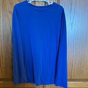 Primary royal blue long sleeve tee
